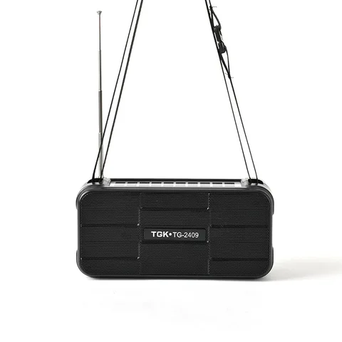 Портативное FM-радио на солнечной энергии с LED-фонариком, музыкальным плеером и плечевым ремнем, мини-радио для дома, работы, школы