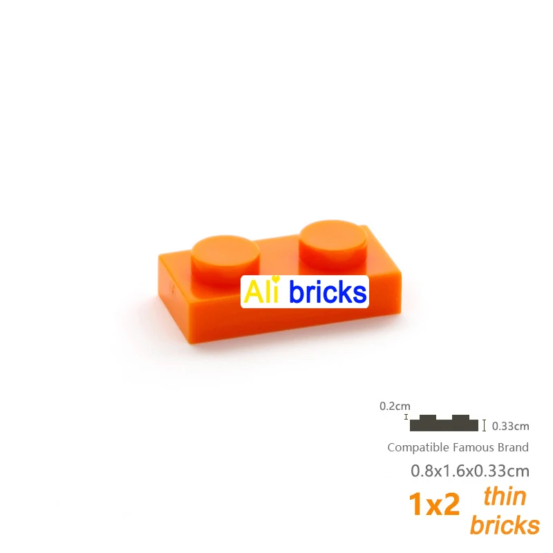 100 шт.партия, Детский конструктор MOC, 1x2 (art.: 3920c47ff64ea) - 3920c47ff64ea