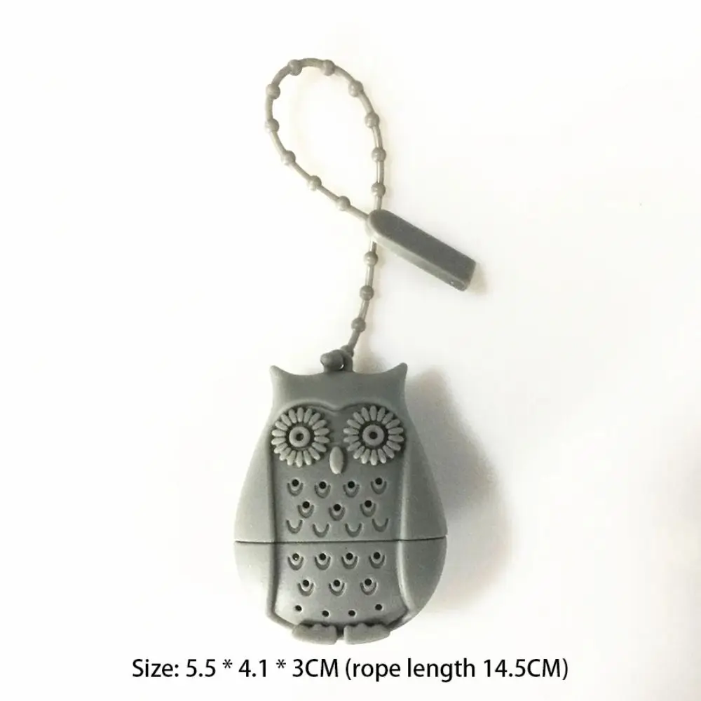 Ситечко для чая в форме совы Силиконовый Фильтр чайных пакетиков ситечко