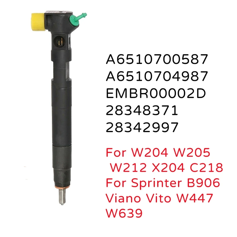 

Новый Дизельный топливный инжектор A6510704987 A6510700587 для Mercedes-Benz W204 W212 W207 C218 X204 C E CLS GLK 200 220 CDI
