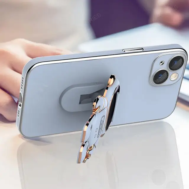 A 50 70 03 Astronaut Holder Luxury Plating Case For Samsung Galaxy A50 A70 A50s A30s A03 A20s A21s A30 Silicone Stand Cover A03s 4