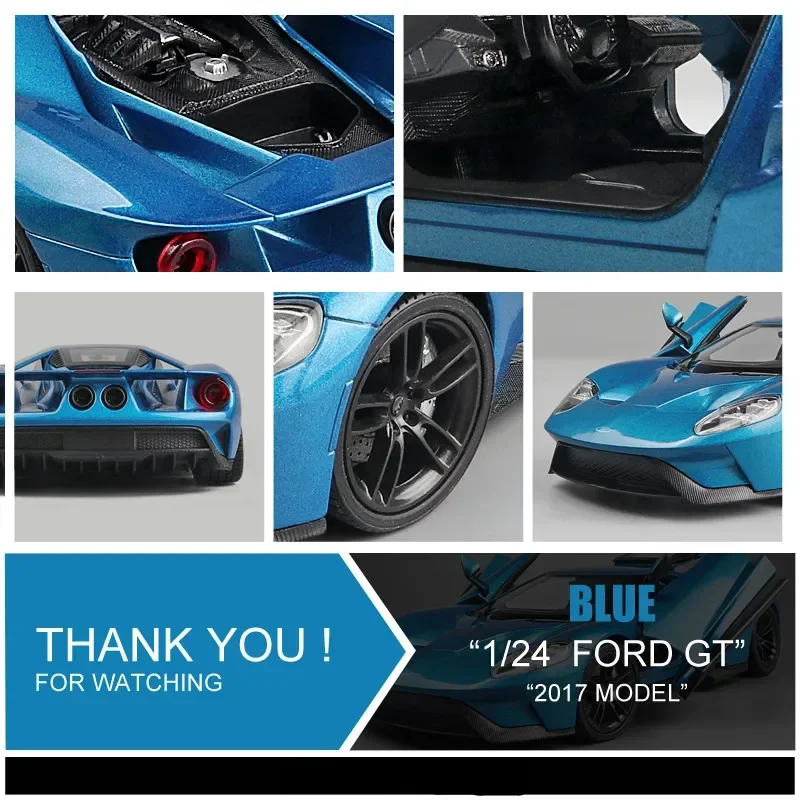 Модель автомобиля WELLY 1:24 2017 Ford GT модель игрушечного из металлического сплава
