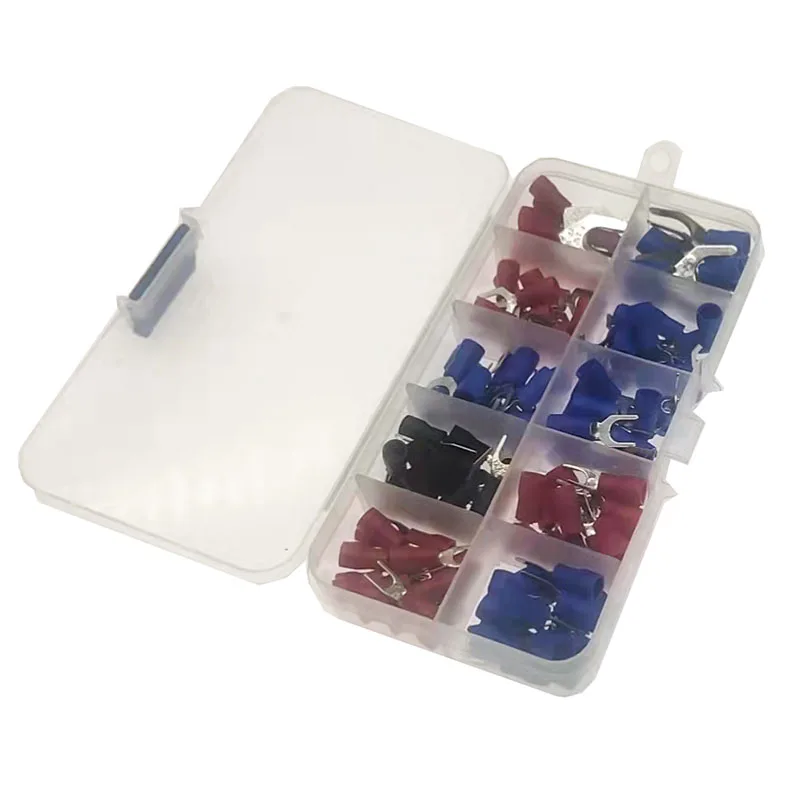 

Пружинная Вилка для проводов серии SV/RV, U-образная Клемма, латунная Изолированная лопатка для обжима проводов, коробка для соединения кабеля