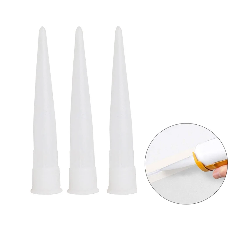 30pcs Caulk Nozzles Plastic Glass Glue Nozzles Sealant Silicone Caulking Tips Caulking Gun Nozzle Seam Caulking Tool kit