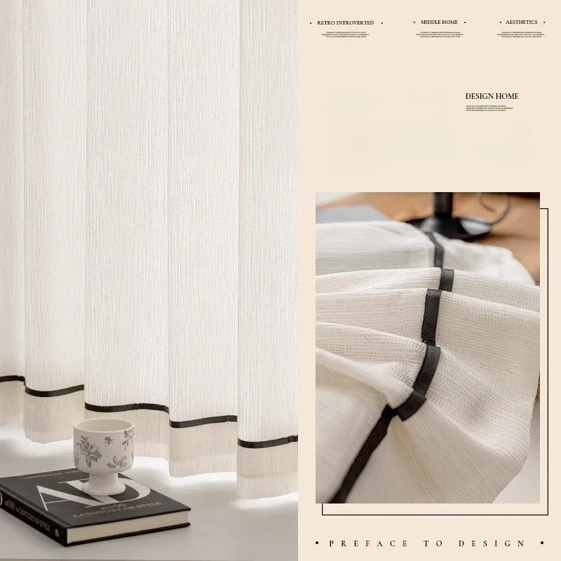 

Полупрозрачные шторы из полиэстера для гостиной или спальни НАЗАД НА ДОМ