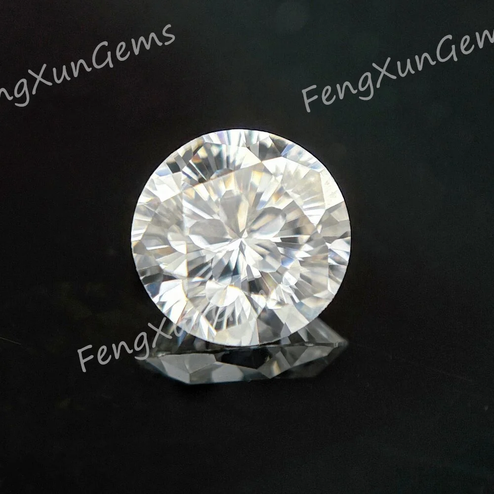 Круглые камни из муассанита 0 5-5 карат VVS1D незакрепленные 9 сердец 1 цветок