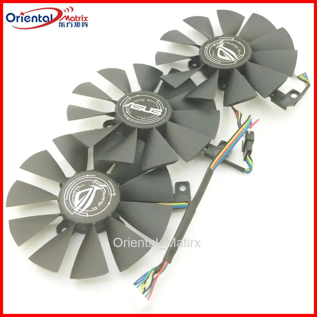 

Free Shipping T129215SU T129215SM 12V 0.5A 87mm For ASUS Strix GTX980TI R9 390X 390 GTX1080 Graphics Card Cooler Cooling Fan
