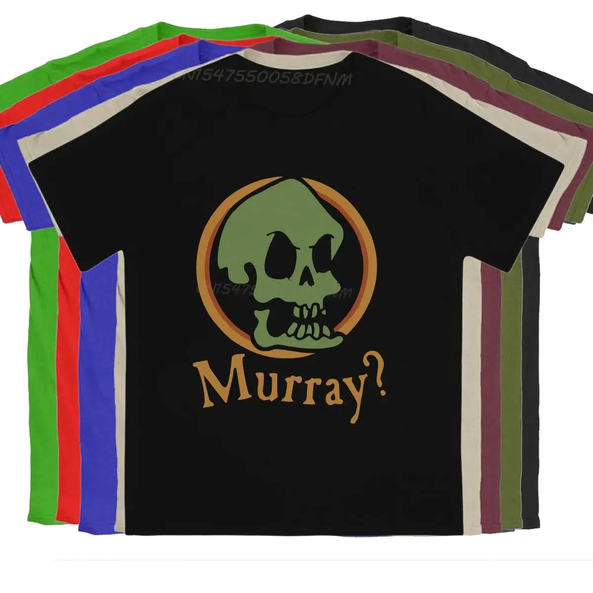

Men's T-Shirt Murray Anime Pure Cotton Tee Shirt Men T Shirts Monkey Island Game LeChuck Elaine Guybrush T-shirts Summer Tops