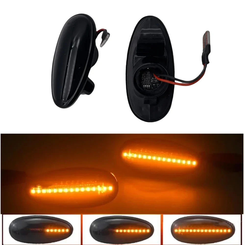 2 шт. динамические светодиодные габаритные огни для Mitsubishi Pajero Sport K9 Galant Outlander Lancer