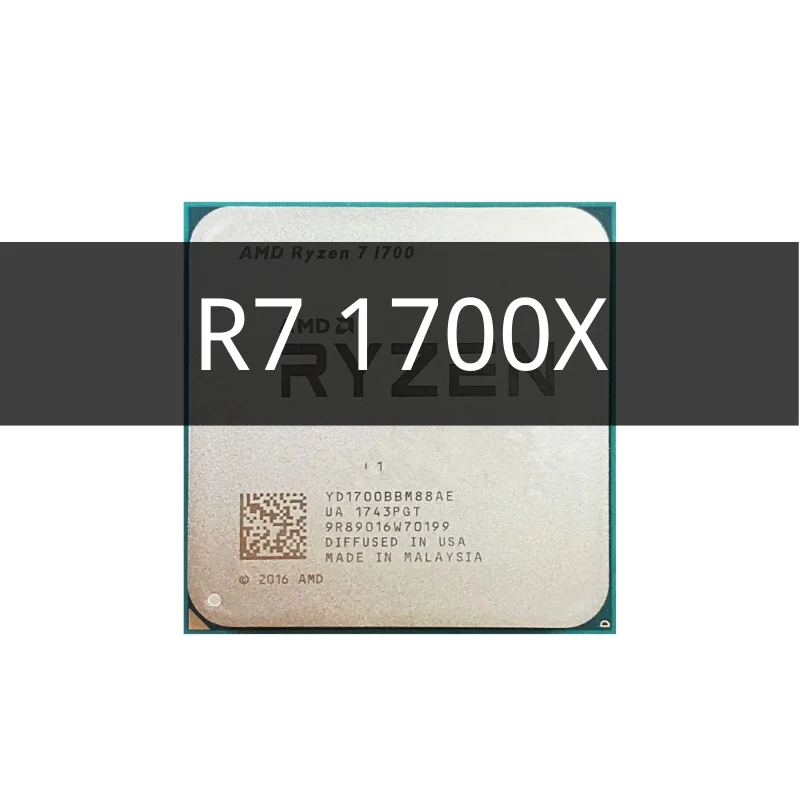 

ЦП R7 1700X R7 1700X 3,4 ГГц Восьмиядерный ЦП процессор YD170XBCM88AE разъем AM4 ryzen