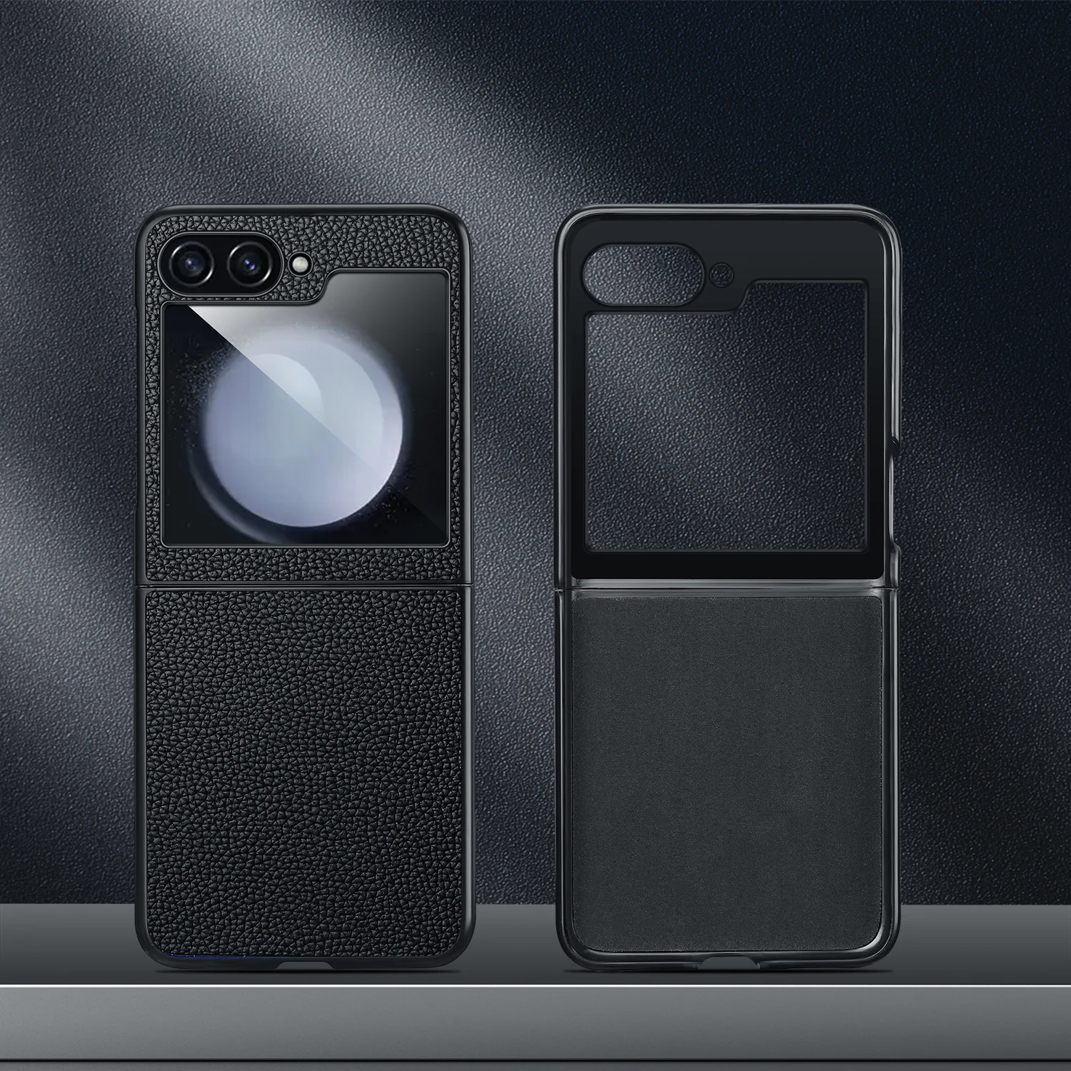 Роскошный кожаный чехол с текстурой личи для Samsung Galaxy Z Flip 6 5G 5 ZFlip 4 3 Защита