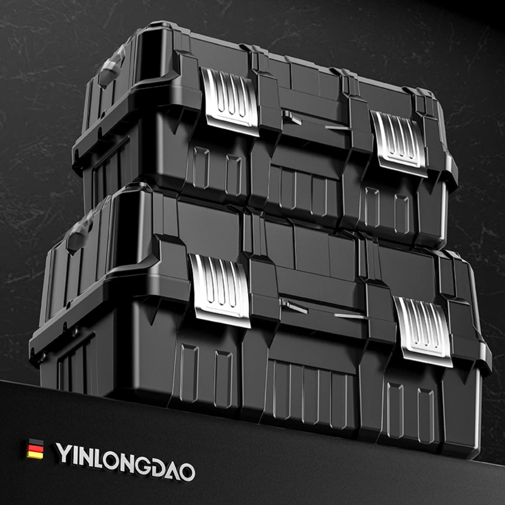 Пустой большой ящик для инструментов 3-ступенчатый кейс хранения органайзер