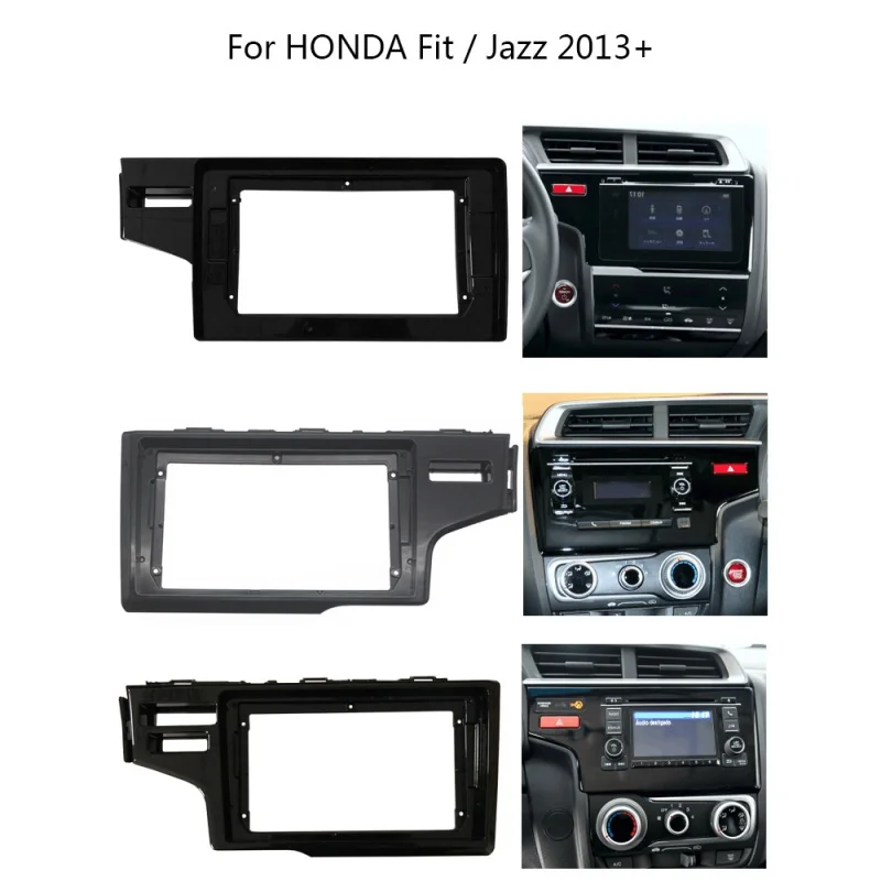 

9 "Универсальная автомобильная радиоустановка Fascia ДЛЯ HONDA Fit Jazz 2013 + автомобильный стерео аудио плеер DVD панель приборная панель рамка Лицева...