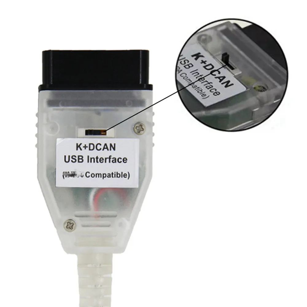 Высококачественный диагностический кабель K + DCAN INPA CAN OBD2 USB интерфейс полный чип