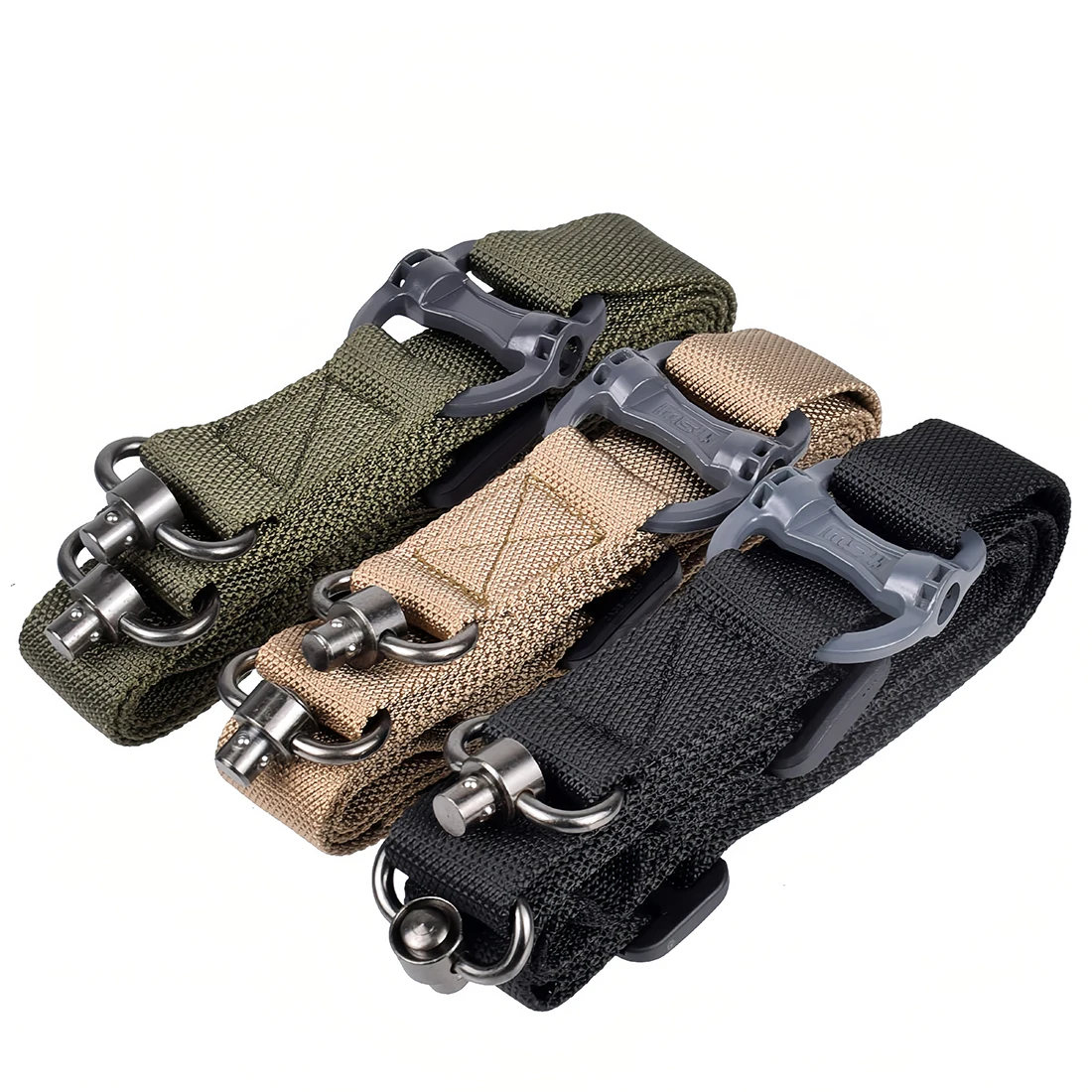

Airsoft Tactical Sling field Mission Rope Sling Single Double Point Nylon Tactical Belt Hunting Rope Qd Buckle with Base