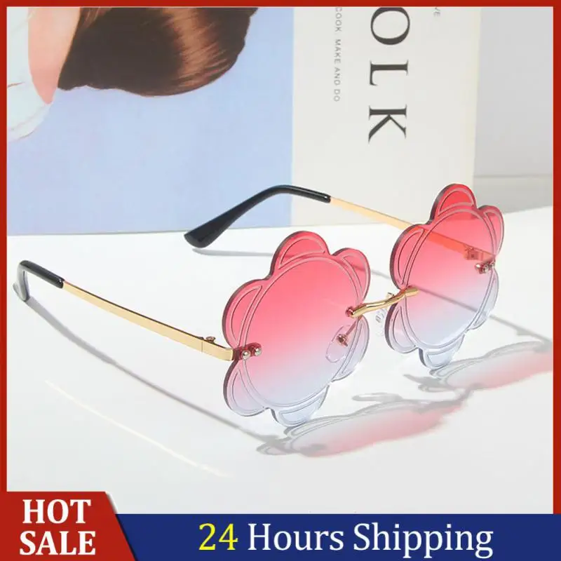 

Солнцезащитные очки в форме цветка, женские модные солнцезащитные очки в стиле бохо для мужчин, забавные женские солнцезащитные очки без оправы с цветочными линзами
