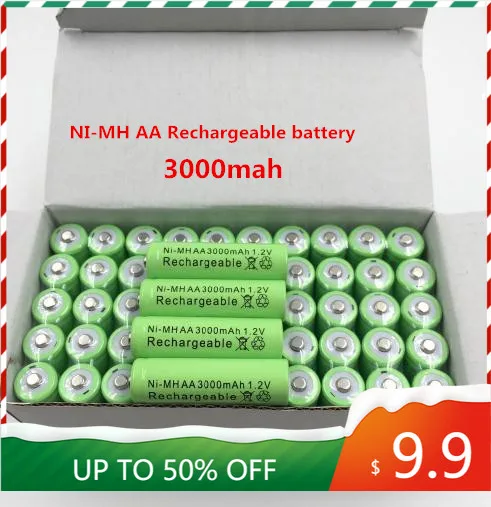 

2~20 PCS New Original 3000mAh AA 1.2v battery Ni-MH Rechargeable Battery For Toys Camera Microphone