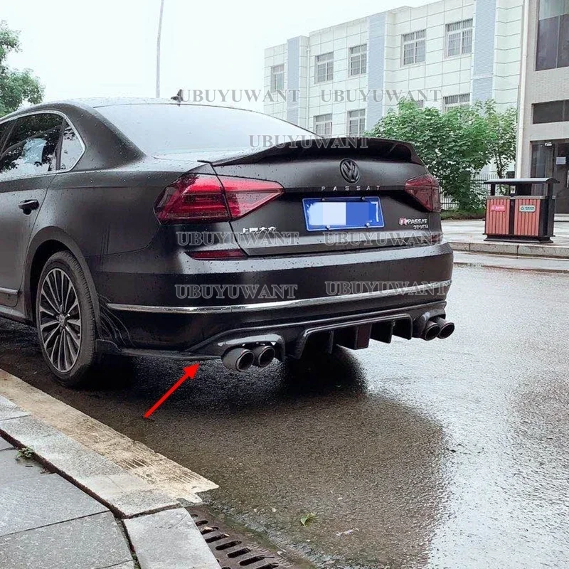 Задняя губа из углеродного волокна со светодиодной подсветкой для Volkswagen Passat B7 USA