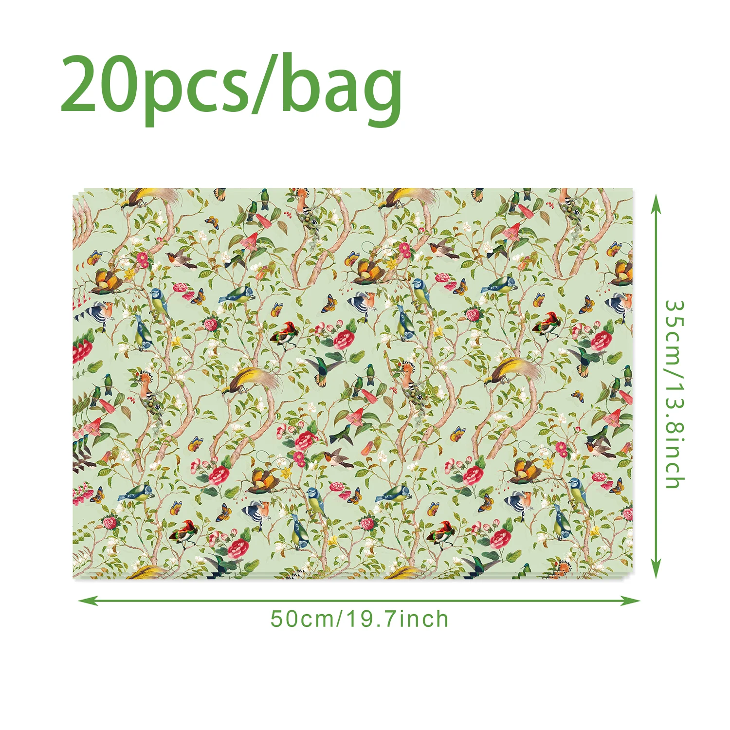 

Бумага для подарков Снежная Слива 20/50 шт.