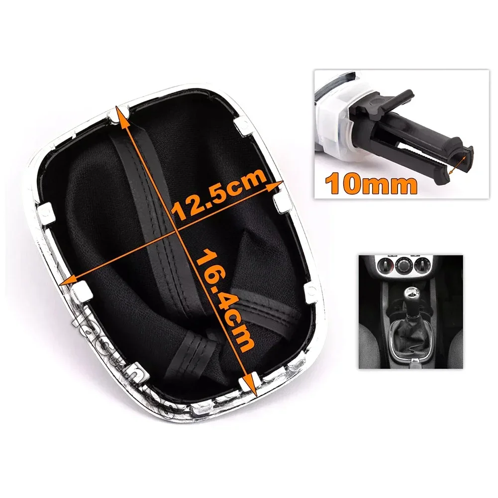 Для Opel Corsa D S07 2006-2014 кнопка переключения передач + манжета черная 6-скоростная