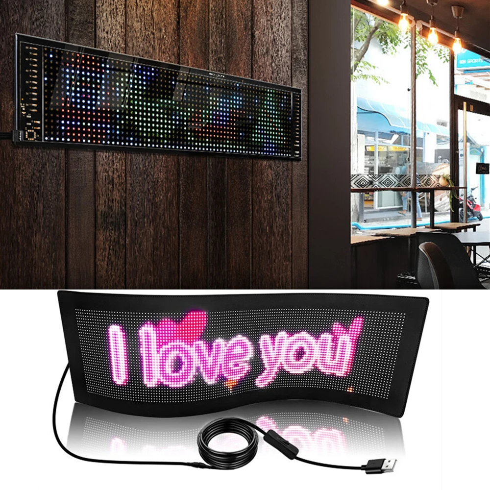 USB 5V RGB светодиодная панель Экранная лента с программируемыми пикселями Лампа