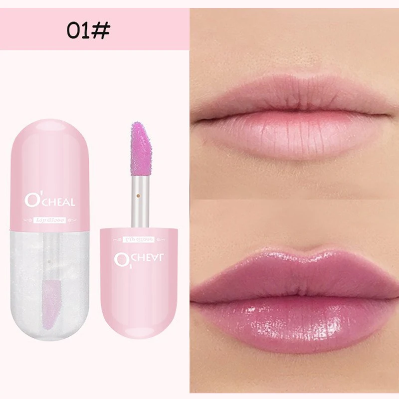 

Crystal Jelly Lip Gloss Capsule Temperature Change Liquid Lipstick Shiny Transparent Lasting Moisturizing Lip Oil Beauty Makeup