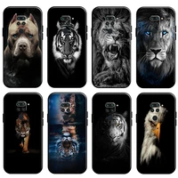 lion tiger eagle dog cat wolf for xiaomi redmi note 9 5g 9 pro 9t phone case silicone cover funda liquid silicon coque back