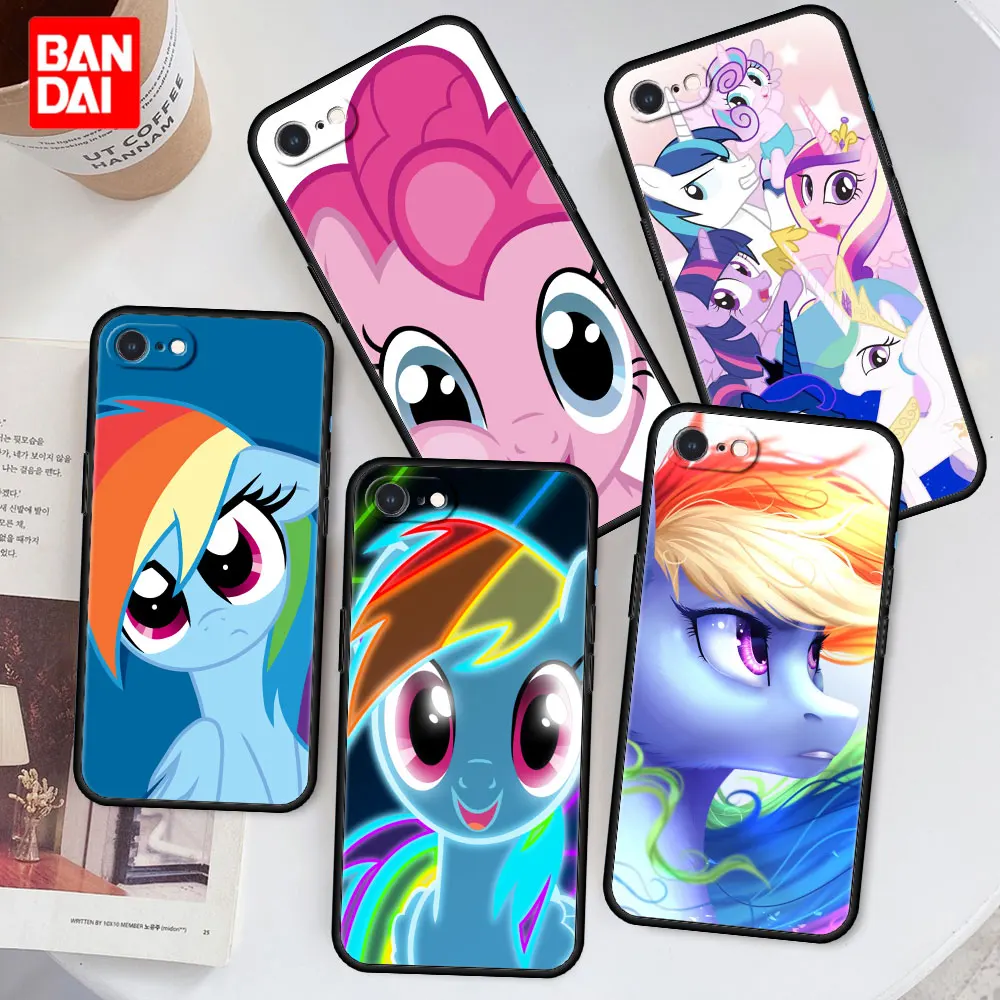 

My Little Pony Horse Case for iPhone 6 6s 7 8 X XR XS Max SE 2020 Plus 6plus 7plus 8plus Black Casing Shockproof Silicone Cover