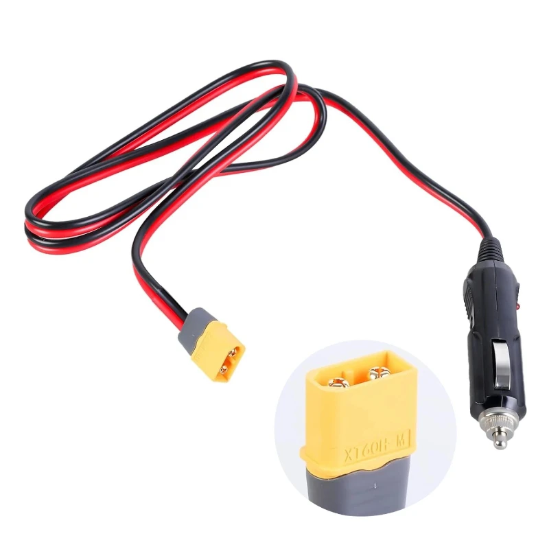 

XT60 Мужской автомобильный прикуриватель 12AWG 12V-24V Прикуриватель Мужской соединительный кабель