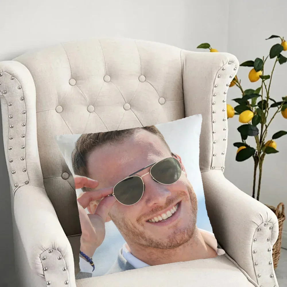 Kerem Bursin 45x45 декоративный чехол для подушки из полиэстера/хлопка с принтом