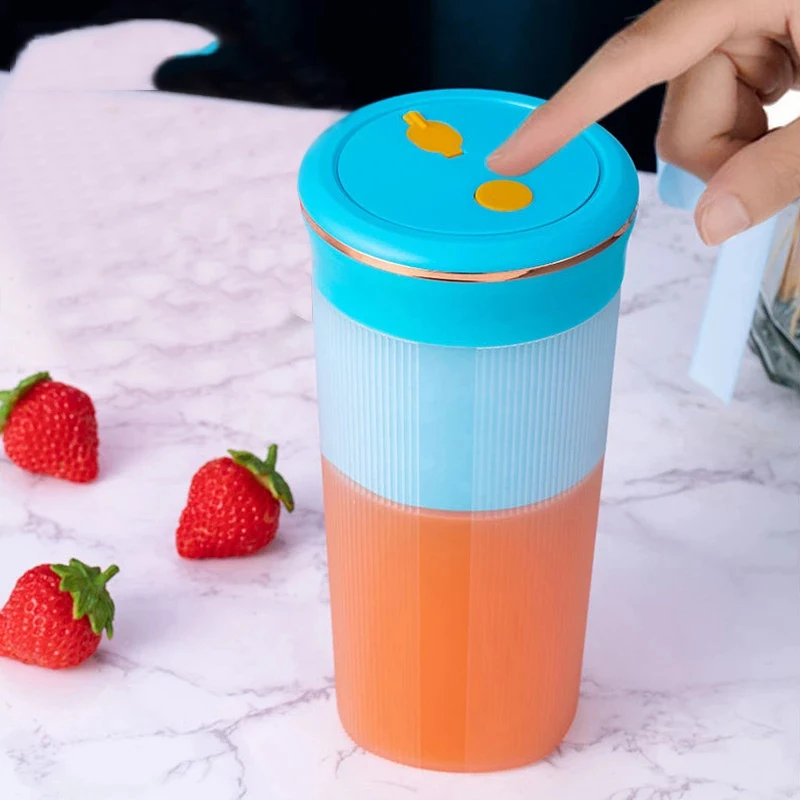 

Electric Juicer 6 Cutter USB Rechargeable Mixer Machine Household Mini Juicers Food Processor Maker Cup Extractor Foy Home