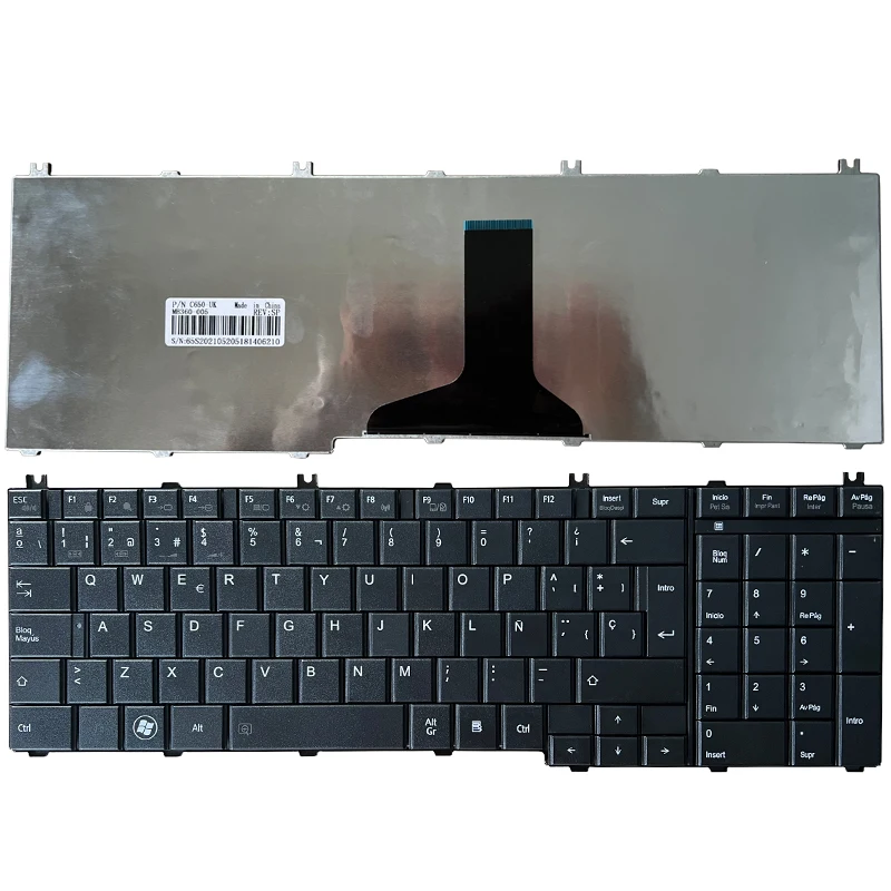Новая черная клавиатура с испанской раскладкой для ноутбука toshiba dynabook T350 B350 SP |