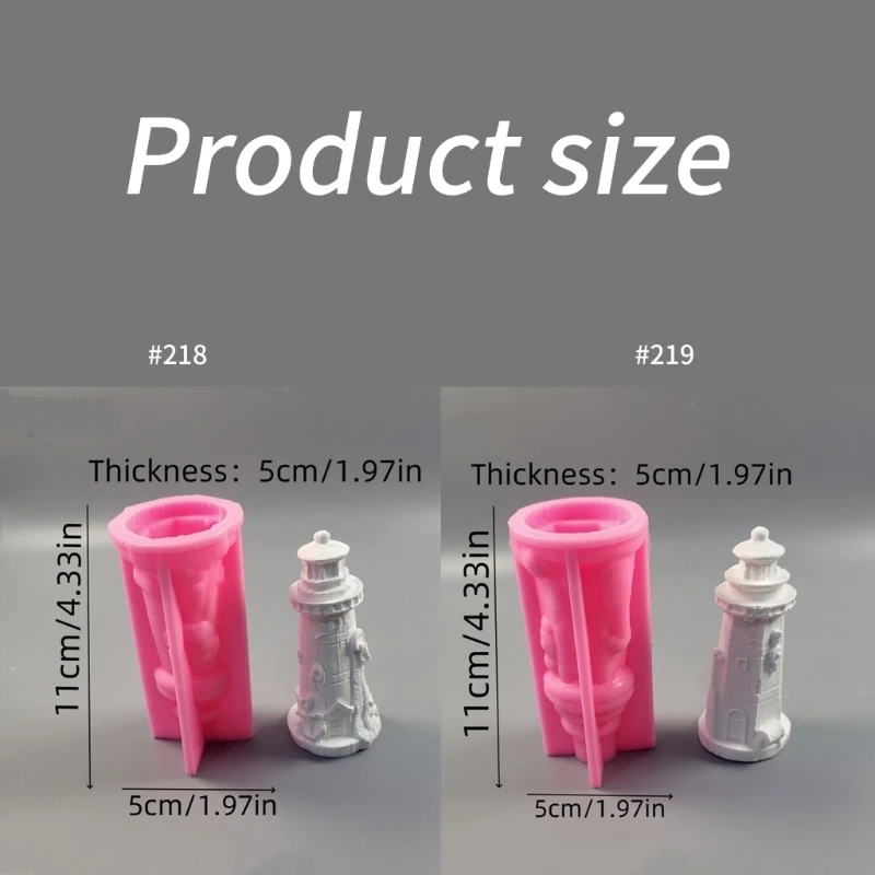 Силиконовые формы для скульптуры маяка эпоксидной смолы гипсовые украшения