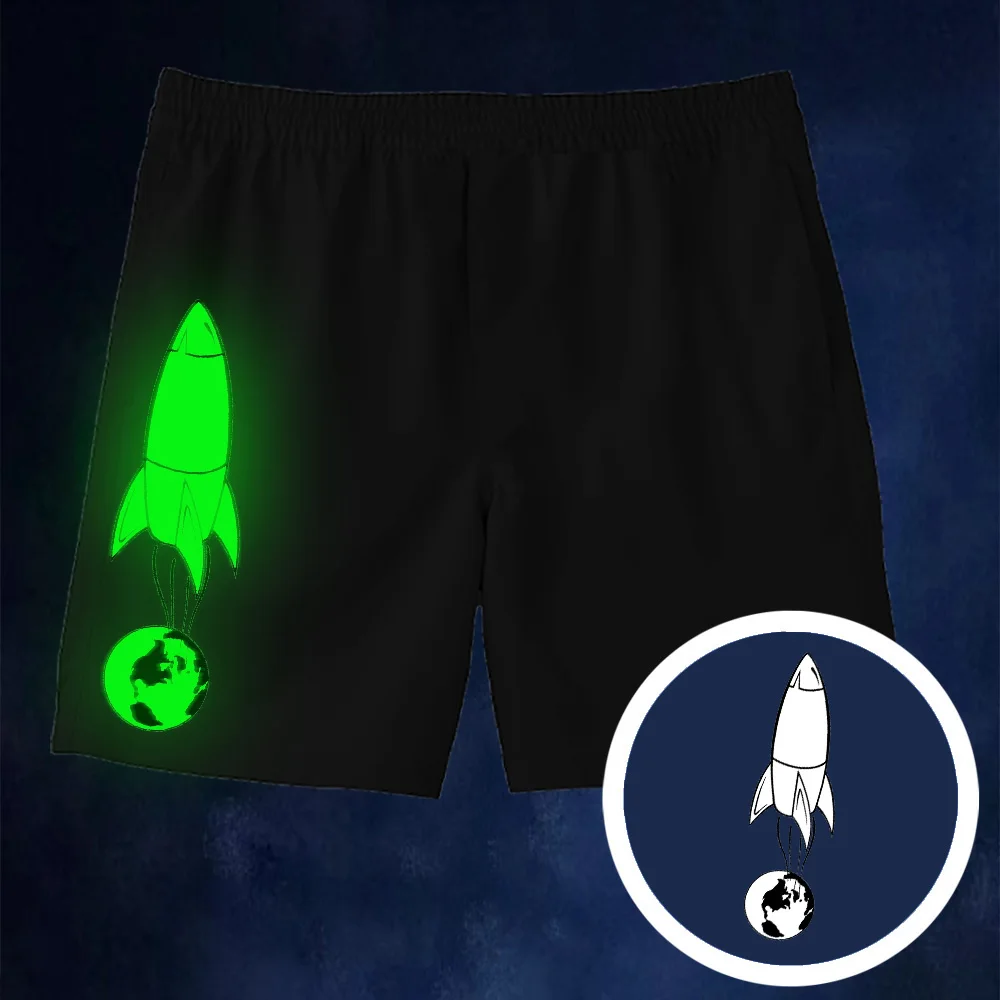 Флуоресцентные Быстросохнущие Базовые Повседневные Шорты Для Мальчиков С