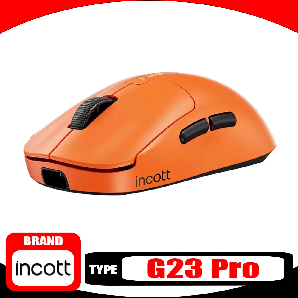 Беспроводная мышь Incott G23 Pro 8k геймерская Paw3950 двойной режим быстрая зарядка