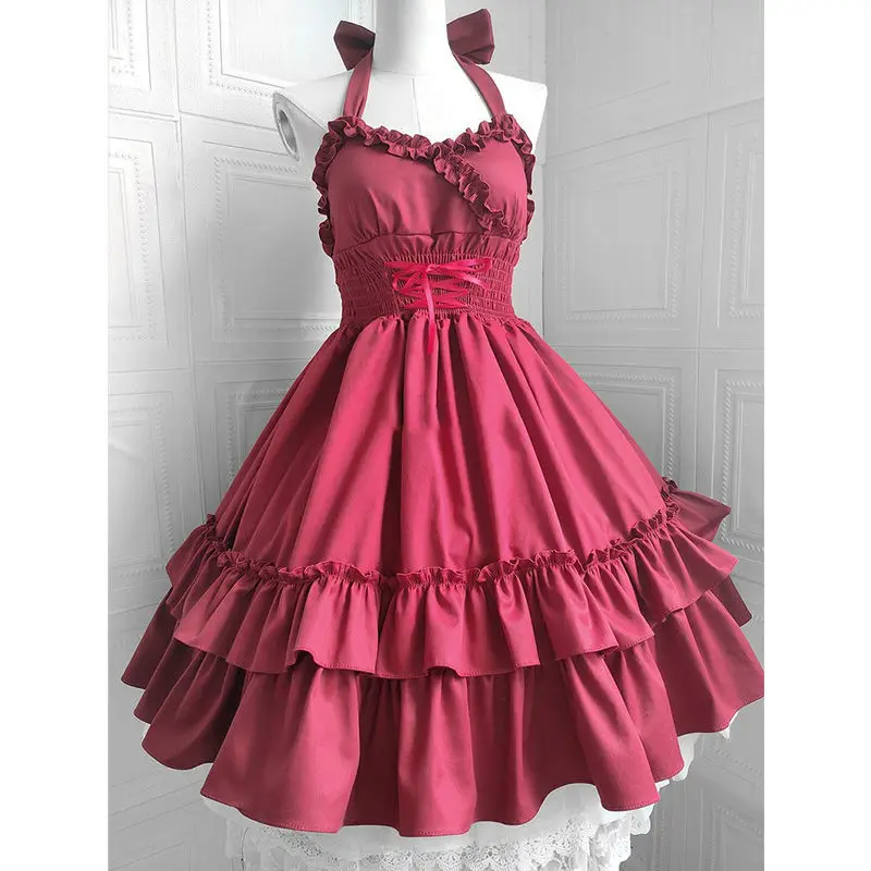 

Elegant Lolita Party Classical Court Suspender Jsk Sexy Lolita Dress Lolita Retro Soft Sister JSK Sleeveless Dress