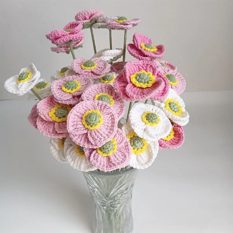 

Hand-Woven Artificial Flower Bouquet, Yumeiren Bouquet, Wool