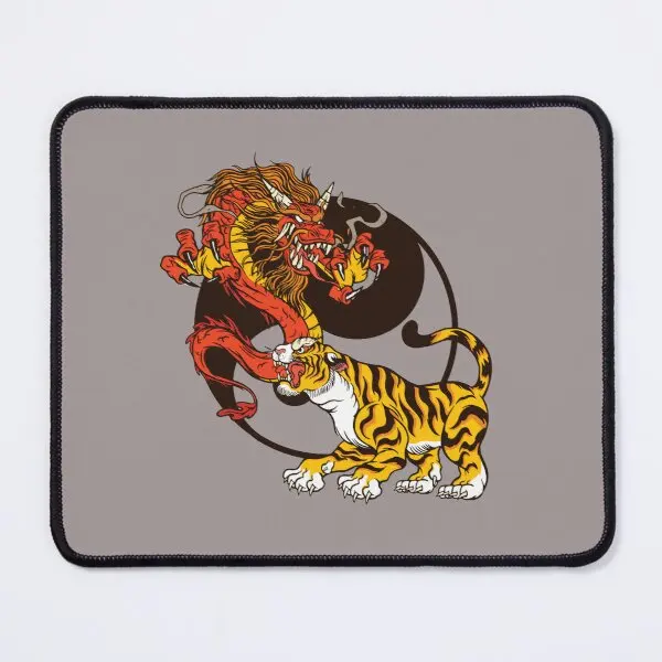 Коврик для мыши с изображением дракона и Тигра Инь-Янь |
