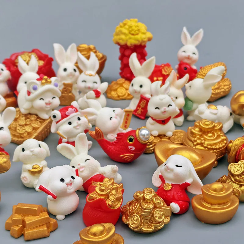 BAIUFOR новогодние кролики миниатюрная рождественская подарочная коробка