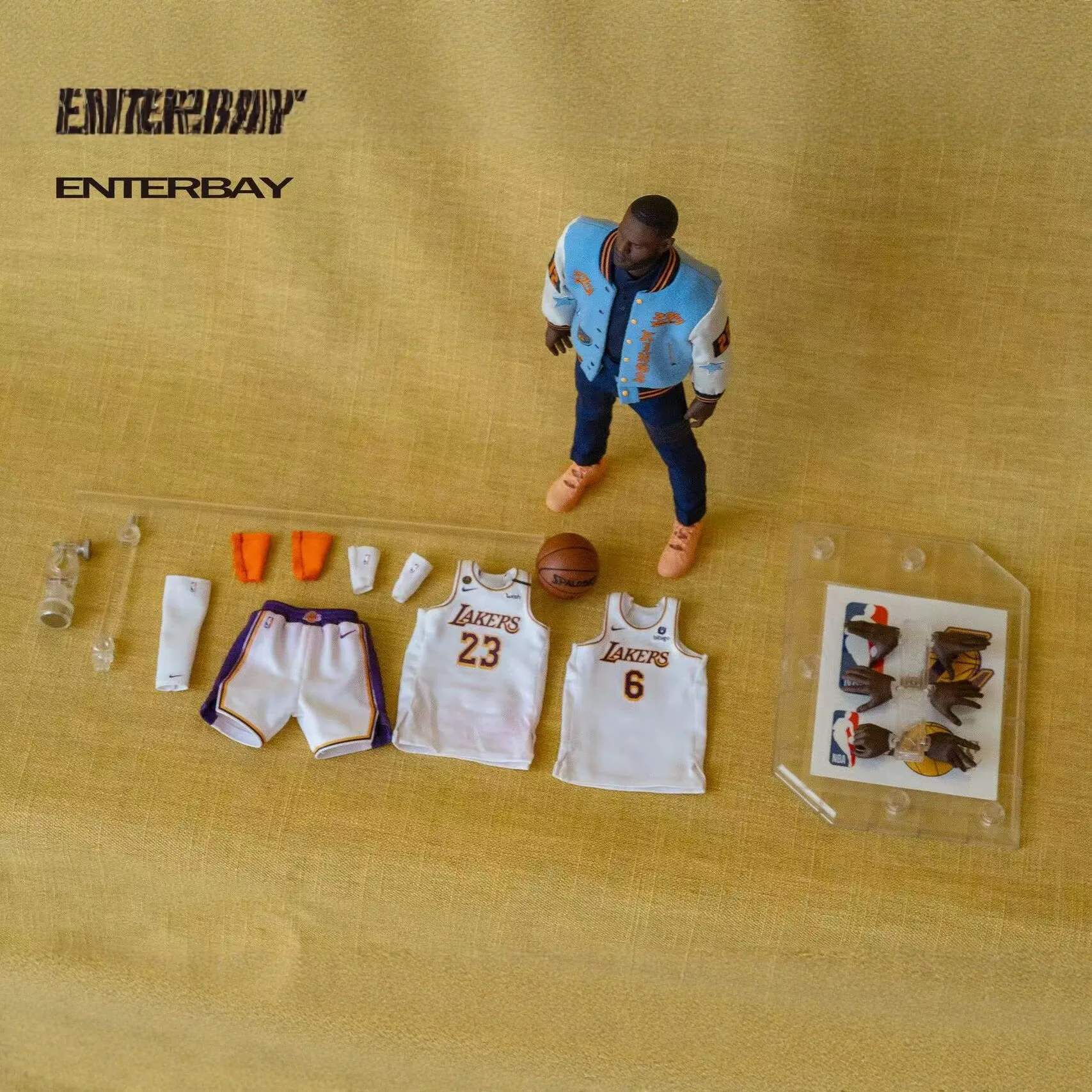 Фото Оригинальная коллекционная фигурка Леброна Джеймса 1:9, серия Enterbay Mobile Doll, подвижная модель, игрушка-конструктор, подарок для мальчиков и любителей коллекционирования №5