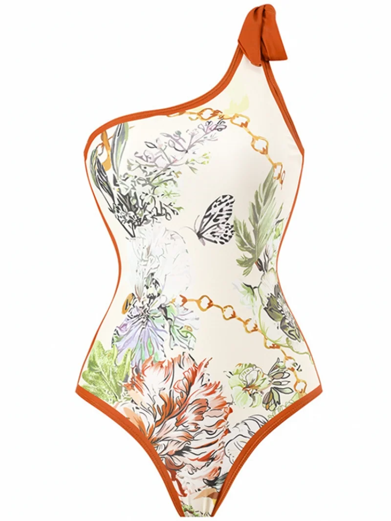 Vintage Women Swimwear One Piece Swimsuit Luxury Bikini Backless Beach Dress Designer Bathing Suit Summer Surf Wear Beachwear