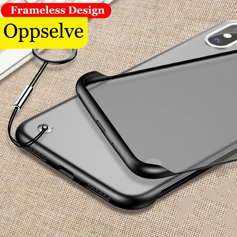 Slim Scrub Hard PC Frameless Phone Case For iphone 11 14 Max 8 Plus XR X S 11 Pro 12 Solid Matte Cover Back Borderless Capinhas