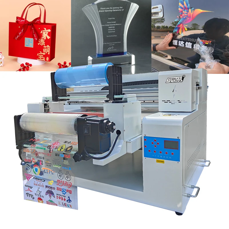 Дешевая цена I3200 Xp600 УФ-планшетный принтер 60X50 6050 A3 УФ-печатная машина Dtf с