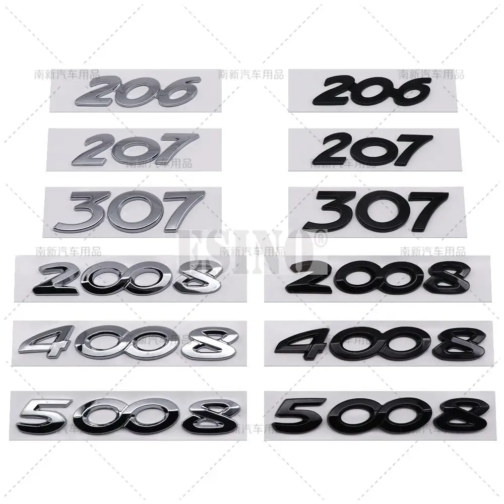 

Автомобильный Стайлинг 206 207 301 307 308 2008 3008 4008 3D ABS клейкая Эмблема для багажника эмблема на крыло наклейка на корпус для Peugeot