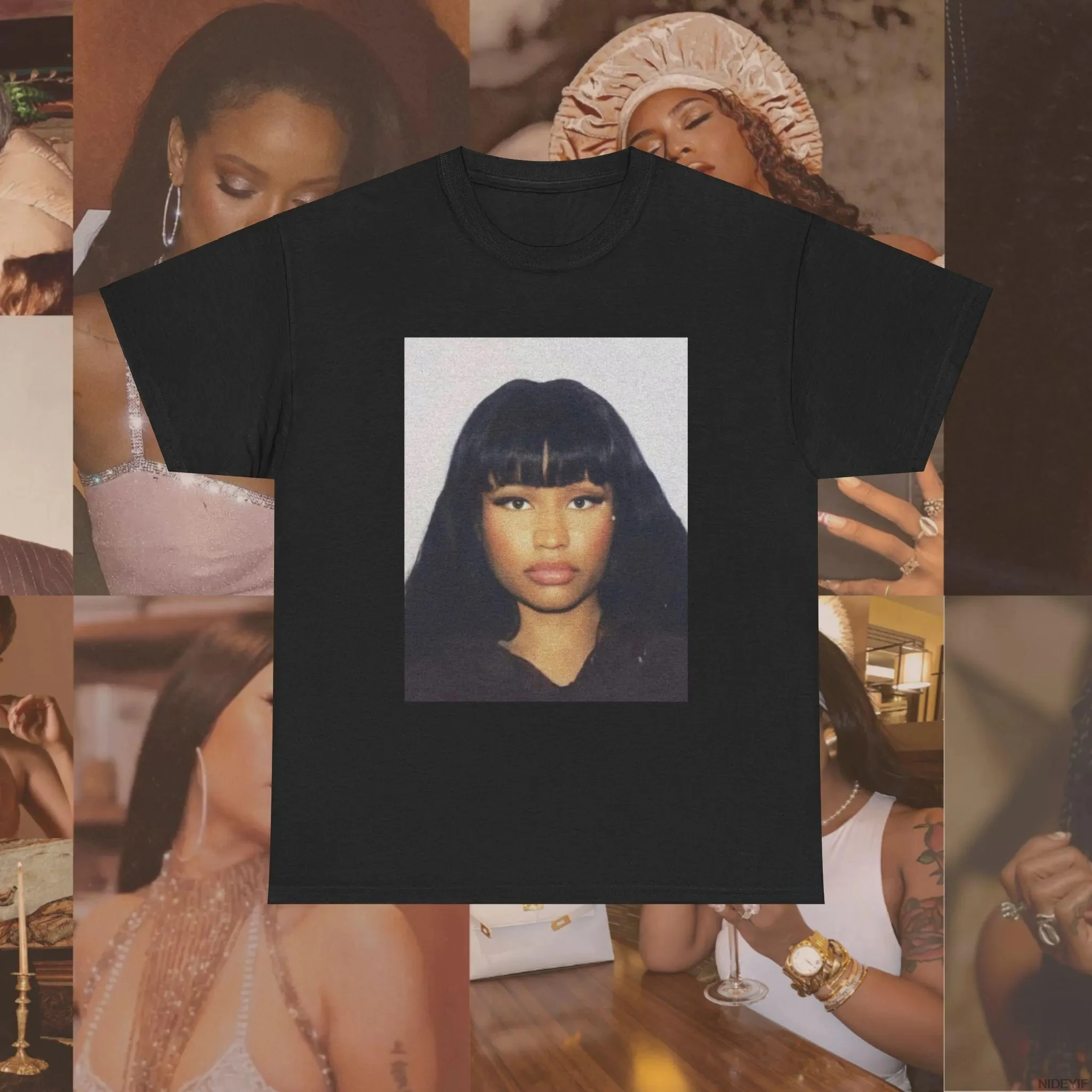 2024 рэпер Никоки Минаж футболка с графическим принтом мужские и женские