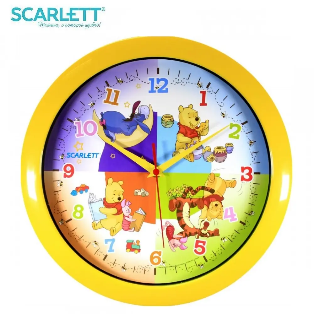 Часы настенные Scarlett SC-WCD07W | Дом и сад