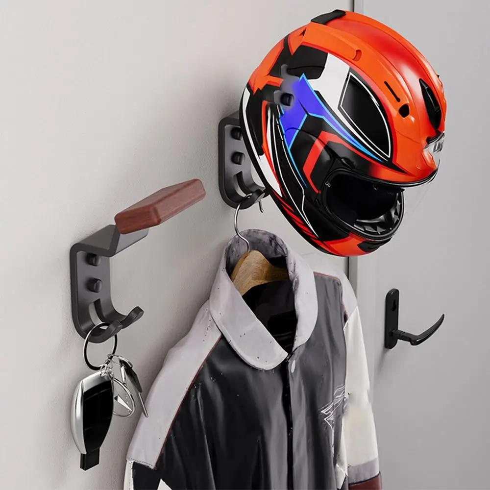 Многофункциональная настенная металлическая вешалка для мотоциклетного шлема