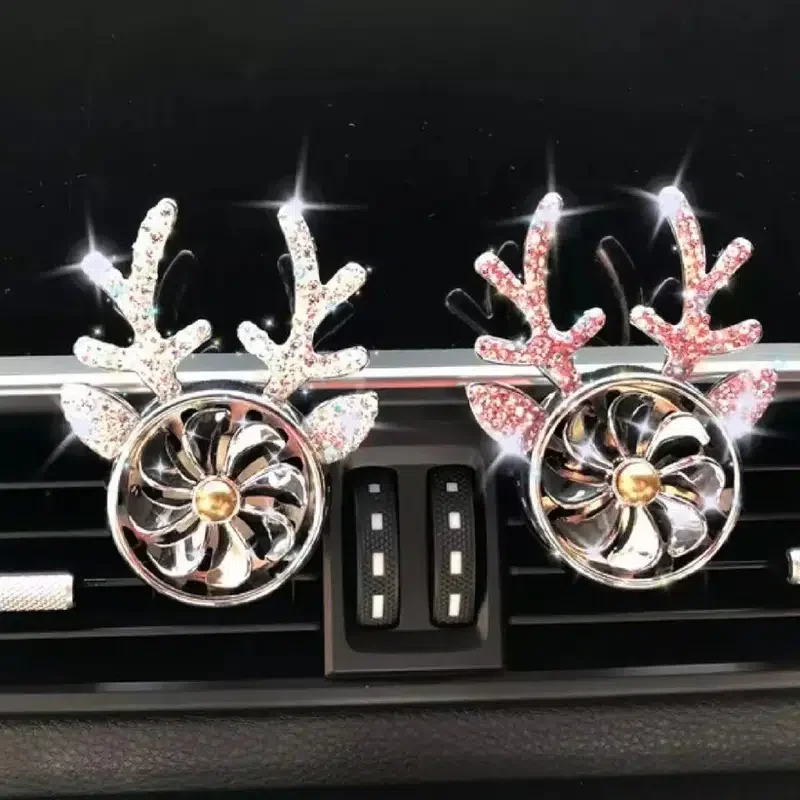 

Car Perfume Outlet Car Aromatherapy, Christmas Antler Car Ornament Perfume Fan Shaped Interior