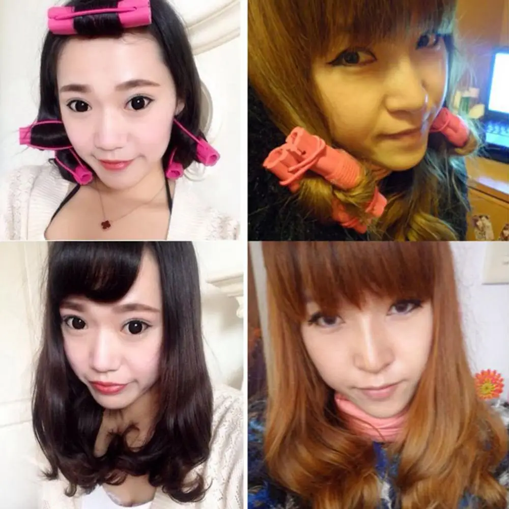 

Женские бигуди для волос с цветочным дизайном, 6 шт.