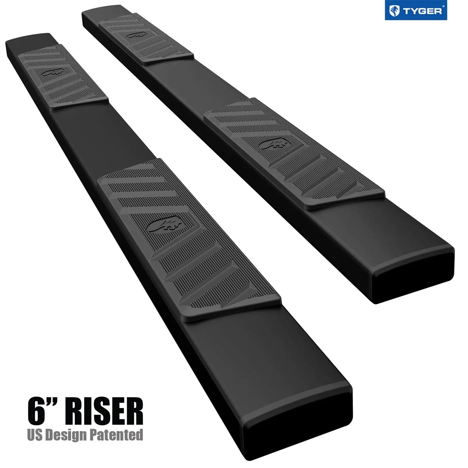 

Tyger Auto 6" Riser Running Boards Compatible with 2019-2023 Chevy Silverado/GMC Sierra 1500 Side Step Rails Nerf Bars